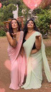 Maryam Zakaria Instagram - Western is ok but saree is always perfect ❤️❤️❤️
So here is our 1st ever saree transition 🤩
With beautiful ❤️@maryamzakaria 
.
Edited -@coach_omi
.
#reel #reelitfeelit #trending #reelsinstagram #curvyjaanvi #curvyjaanvifam #curvyjfam  #plussizefashion # #strongwomen #plussize  #bodypositive #curvywomen #saree #sareelove #sareetransitionreels