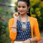 Meenakshi Anoop Instagram - Epic 🐝 Stylist and designer : @doms.2010 Costume: @byhand.in jewellery: @anokhi_priyakishore Photography: @arunkrishnaaa