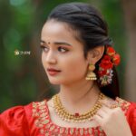 Meenakshi Anoop Instagram - 🌻🦋 Stylist and designer : @doms.2010 Photography: @3leaf_photography Costume: @byhand.in Jewellery: @anokhi_priyakishore Hair Stylist:@rathybaiju_mua
