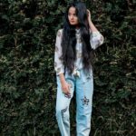 Meenakshi Anoop Instagram - Her vibe is pretty 🍭 .📸@akhilskiran . 👗@shoppers.budget