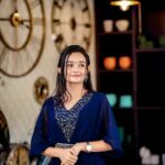 Meenakshi Anoop Instagram - Hello sunshine 🌞 Stylist&designer:@doms.2010 Costume:@western_lady_ Photography:@finalcut_weddings Earrings:@anokhi_priyakishore