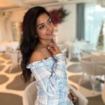 Meera Jasmine Instagram - Santorini calling… I must go 💙🤍 #TuesdayThoughts #SantoriniColors #GreekCuisine #FoodGram #Greece #OnwardsAndUpwards #MeeraJasmine #MJ