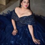 Megha Dhade Instagram - About last night 💙🦋 Outfit - @dor_dressonrent Hair - @shardapal12345