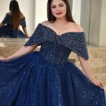 Megha Dhade Instagram - Felt like a Princess 🦋💙 Outfit- @dor_dressonrent Hair - @shardapal12345