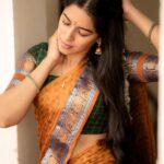 Mirnalini Ravi Instagram - May this Ugadi bring peace and balance to your life. Wishing you a Happy Ugadi🔥☀️🪔 @ivalinmabia @camerasenthil @saranyamakeupartistry @mani_stylist_ @rrajeshananda