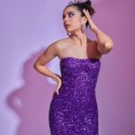 Mithila Palkar Instagram - Filmfare Night 💜✨ Gown @dollyjstudio Earrings @varunadjani Bracelets @dhanrajjewellers Ring @shealuxejewels Styling @shreejarajgopal Style team @nandinijain05 Glam @sahithya.shetty Hair @hairbyseema Photographer @mohitvaru #Filmfare2023