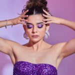 Mithila Palkar Instagram - Filmfare Night 💜✨ Gown @dollyjstudio Earrings @varunadjani Bracelets @dhanrajjewellers Ring @shealuxejewels Styling @shreejarajgopal Style team @nandinijain05 Glam @sahithya.shetty Hair @hairbyseema Photographer @mohitvaru