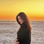 Monica Khanna Instagram - “In the end we discover that to love and let go can be the same thing.” – Jack Kornfield #sunset #magichour #kutch #travelphotography #travel Runn of Kutch