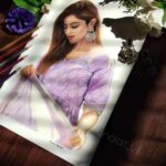 Monica Khanna Instagram - In frame - @monnikkakhanna 💜✨ She is such a gracious and loving person ! ❤ . Pencil portrait on A3 ..... #monikakhanna #love #creativephotography #lovestory #photooftheday #instagramreels #ootd #reelit #pencilcolor #paris #reelkarofeelkaro #krishna #purple #healthyfood #usa #trending #travel #thankful #explorepage✨ #fyp #quotes #weddingseason #weddingphotography #flowers #fanpage #dress #gift #samridhians #saree #vacation