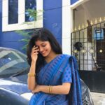 Monisha Blessy Instagram - Happyyy Diwali 💙🦋 Pc: @blessy_artz ✨