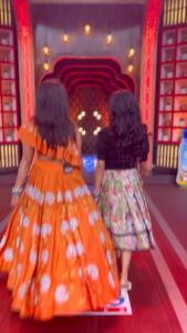 Monisha Blessy Instagram - Thank u al💕 Overwhelmed with al ur responses 🥹🧿✨ for this week’s getup as Sivaangi 🤩 
@sivaangi.krish U r such a beautifulll soul🤍😍 Thanksss much for being the sweetesttt💯🥺♥️ 

Nandrigal pala @mediamasons team @ravoofa.h.k mam @parthiv.mani anna🥹🤍

#cwc4