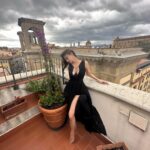 Mouni Roy Instagram - Florence, its a miracle city embalmed like a corolla - a city of lilies and its cathedrals. Everything here seems to be colored with a mild violet, like diluted wine… • • • @sonaakshiraaj @rishika_devnani @stylebyvanshika Firenze Centro Città