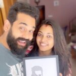 Mridula Vijay Instagram - Thanks a lot @_her_art_book_ for this wonderful gift 🎁 we really appreciate your effort and dedication you put into your each and every piece of art🥰hats off @krishna_akhila