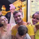 Muskan Bamne Instagram - 💃💃💃HAPPY HOLI 💃💃💃 🎨🎉❤️🫂🥳🕺🤪😜😎🤩 #chachukachuha @raj_bamne @himani_raj_bamne @krishbamne @bamnesimran @laddu_ka_sher @shyam_bamne