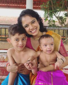 Namita Krishnamurthy Instagram - Favourite week with my favourite people ♥️

#familytime #mybabies