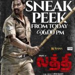 Nandha Durairaj Instagram - An Interesting Sneak Peek From Today !! #LaththiSneakPeek #Laththi #Laatti #LaththiRunningSuccesfully @actorvishalofficial @rana_productions_ @nandaa_actor @actorramana_official