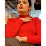 Nandita Swetha Instagram - Celebrated #valentinesday in my own way❤️❤️❤️ OOTD- @zara Heels -@zara Watch - @rado Ring - @malabargoldanddiamonds Bag - @calvinklein . #look #2023 #styletrends #pinktop #blackpant #lookbook