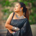 Nandita Swetha Instagram - I remain pretty❤️❤️ . Saree from @maduraafashions Clicked by @naveen_photography_official Makeup n hair @sarika_briadal_makeup_artist Asst @thiru_kshtriyas . #sareevibe