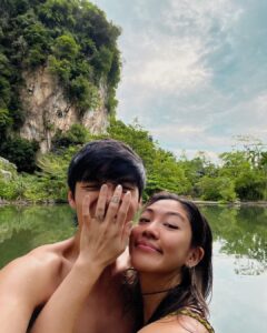 Narelle Kheng Instagram - Here’s to our life ~🤍💍🍾♾️