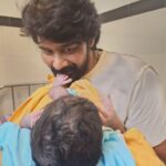 Naveen Chandra Instagram - Me and orma ❤️ Blessed with a baby boy 👶 ❤️!!!