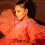 Neha Dhupia Instagram - Hi 🙋‍♀️ there #cheekbones … long time no see 😍🔥😋 . . . . . . . . . . In .. @abujanisandeepkhosla @outhousejewellery @ayeshakhanna20 👗 @yountentsomo 💄 @kapilcharaniya 📸