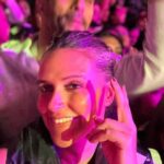 Neha Dhupia Instagram - #Doyouknow … this is the song my love @angadbedi serenaded me with … over 4 and a half years later this is us in the fan pit of a rock concert dancing to the same tunes and loving every bit of it … #datenight done right @diljitdosanjh thank you for being a part of our love story #dosanjawala ♥️🕺🏿 Jio World Garden