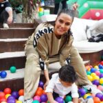 Neha Dhupia Instagram - #appreciation post … we had a birthday party for our baby girl who turned 4 last week and with circus 🎪 as it’s theme and true to what it stands for there was a carnival , cake , children and chaos … all of this in a bubble of love ,good vibes and great energy. Not going to lie and every parent would agree planning a birthday is hard … but the one who made it so easy for us is @the.popcorn.company … @meghakulchandani you are pure gold … your patience and your creativity are second to none. The back n forth , the late night calls , the madness and in the midst of that you answering the phone each time in your slow patient voice n saying “hey, it ll be great “❤️ And it did go great , infact more than great and no matter what it’s so true caus our pure little ones Wil always find a way to laugh and clap n cheer and have a blast 🎪… 🎡 And then for everything else there’s cake … uff! Thank you @cocoatease we love you for the best cake ever and hate you for guilt post eating caus we jus can’t stop at one slice 😉 🎂 Apologies in advance but more birthday love coming your way … not stopping at one post 😍