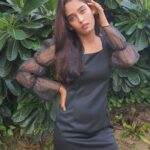 Neha Saxena Instagram - In love with this black dress with dramatic sleeves by @lepiton_fashion // Check out their collection on www.lepiton.com for some amazing stuff💁🏻‍♀️🌼