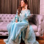 Nidhi Shah Instagram - Redefining Monday blues 💙 . . . . . Wearing - @gopivaiddesigns Styled by - @stylingcityy