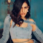 Niharika Konidela Instagram - The denim issue . Shot by @pranav.foto Styled by @rashmitathapa Accessories @spillthebead Makeup @makeuphairbyrahul Hair @ravi_pasupuleti
