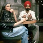 Nimrat Khaira Instagram - JODI ❤️ @diljitdosanjh Movie will be in cinemas on 5th May 🌸