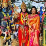 Pallavi Ramisetty Instagram - From the sets of @papemajeevanajyothiserial #papemajeevanajyothi #starmaa #heavysequance #jeevana #jyothi #pallaviramisettyofficial #getup #jatharascenes #summer #work