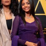 Poornima Indrajith Instagram - @nakshatraindrajith walked her first red carpet as a nominee for best actor female @filmcriticsguild for her performance in Lallanna’s Song . Congratulations and tight hugs to the whole team ♥️ Director: @motheroftheoddsquad DOP : @kuldeepmamania Produced by : @newton_cinema Starring: @par_vathy @rimakallingal @nakshatraindrajith
