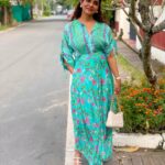 Poornima Indrajith Instagram - Caught posing ^_^ 📷: @nakshatraindrajith 👗@pranaahbypoornimaindrajith