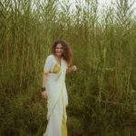 Poornima Indrajith Instagram - Onam 2022 🌾✨🌼 💛 Pic : @manekha_ Wardrobe : @pranaahbypoornimaindrajith