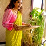 Poornima Indrajith Instagram - Harvest Happiness ✨ #whatpwears @pranaahbypoornimaindrajith