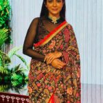 Poornima Indrajith Instagram - Pranaah Pret, my new love and obsession is all about prints and colours. I wanted to wait till the collection launch but I couldn’t help but wear a few of my favourites from this range for a show. So here is a sneak peek on what’s to come on Pranaah.com Stay tuned for more! @pranaahbypoornimaindrajith @jaan_moni_das @priyankaalbert @pureallure.in @mazhavilmanoramatv