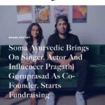 Pragathi Guruprasad Instagram - An absolute dream come true moment to join a brand I’ve admired for years, to spread awareness about Ayurveda, and share goodness from the Indian forest! So much to come from team @somaayurvedic. @arjunvsampath @dfuentz 🌿 @rdavinabrown ✍️ @beautyindependent