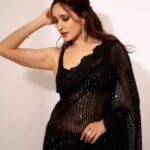 Pragya Jaiswal Instagram - Eid Mubarak to everyone celebrating 🌙✨ Outfit @sawangandhiofficial Earrings and ring @anmoljewellers Bracelet @tribebyamrapali Bag @eena.official Styled by @anshikaav Assisted by @roshiijain Fashion intern @bhatia_tanisha Makeup @athirathakkar Hair @yogitasheth96 Shot by @kaasastudio