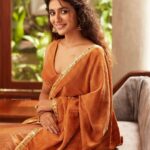 Priya Varrier Instagram - Happy Vishu!🌼 Photography: @arun_payyadimeethal Styling: @amritha_lakshmi___ @styledby_al_ HMU: @sreegeshvasan_makeupartist Outfit: @damanz.designs Jewellery: @anokhi_priyakishore Location: @nakedvolume_architecturestudio Camera assist: @rahul_.thuvassery_