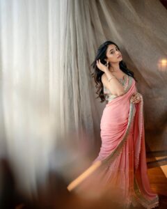 Priyanka Mohan Instagram - All things ✨

Styled by @shruthimanjari 
Wearing @gopivaiddesigns 
Jewellery @amrapalijewels 
M&H  @makeupbymoovendhar & @marella_makeupstudio 
Photos @anandudasphotography