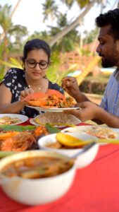 Priyanka Nair Instagram - Food hunt with Sabu featuring @priyankanairofficial 
Thank you @ashikaseem for the visuals 😍❤️
#keralatourism #kerala #keralagram #malayalam #malayalamcinema #mallugram #malluvideos #keralafood #foodhunter_sabu #foodhuntwithsabu #malayalamactress #priyanka #malayali #malayalis #trivandrum #thiruvananthapuram #poovar #keralattraction