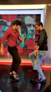 RJ Balaji Instagram - Mooku, Mooku, Mooku Mela Raja...🎧🎙️🎵🎶

Uncle and aunties
Here’s my video for the #MookuMelaRajaReels @starsportstamil Challenge 

You can participate too by following the three simple steps. 👇🏻👇🏻

1) Click on this video and press "Use Audio"
2) Record your dance video and use the #MookumelaRajaReels. Tag @starsportstamil. 
3) Tag 3 of your friends and continue the Kutthu! 💃🏻🕺🏻

#FeelItReelIt #MyIPLReel #IPLDanceChallenge #Dream11IPL2020 #IPL #ReelsChallenge #MookuMelaRaja #StarSportsTamil #StarAiKelungal
