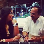 Radha Instagram - We celebrate Karwa Chauth only once a year. But I celebrate your presence in my life every second, every minute and every day. Happy Karwa Chauth!love you 💓#radhanair #family #husbandandwife