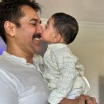 Rahman Instagram - "Sometimes the smallest things take the most room in your heart." Hi friends, meet Jr . #baby #babyboy#love #babylove Chennai, India