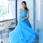 Ramya Behara Instagram - 🌈💙 Outfit- @kowshiki_couture Clicked by @clicks.and.colours