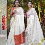 Rebecca Santhosh Instagram - Saree is the secret of beauty for every Indian girl ✨ . . . @bybbecca dm for more details