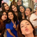 Riya Sharma Instagram - Tb to my @ulkagupta ‘s birthdayyy 🤍🤍 Shame I don’t have any good pictures from that day apart from this 🥲 P.s. Cheers to these fun energetic souls and absolute cuties @ulkagupta @sumbul_touqeer @priyamallickofficial @nidhibhavsar_official @poojaa_singh_ @guptainji 🤍🤍 #blessedwiththebest #throwback #girlgang Mumbai, Maharashtra