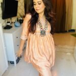 Roopal Tyagi Instagram - Shop this peach kurti set from my page now 😍 it’s so pretty that it won’t be available for too long. Trust me 🛍️