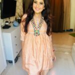 Roopal Tyagi Instagram - Shop this peach kurti set from my page now 😍 it’s so pretty that it won’t be available for too long. Trust me 🛍️